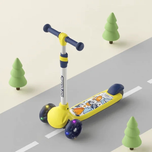 Xe scooter 3 bánh có đèn  Animo 806T C508 (Vàng)