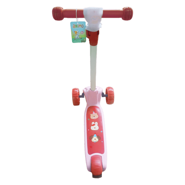 Xe scooter 3 bánh có đèn Animo 806 C508 (Hồng)