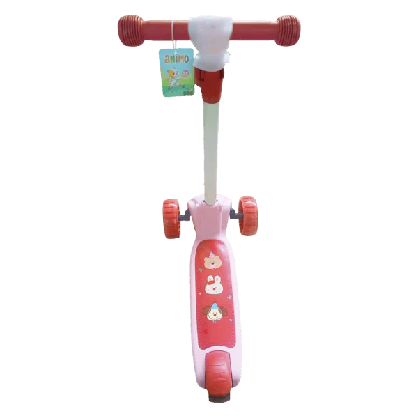 Xe scooter 3 bánh có đèn Animo 806 C508 (Hồng)