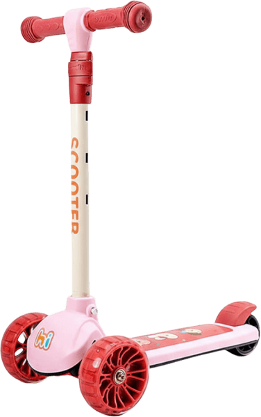 Xe scooter 3 bánh có đèn Animo 806 C508 (Hồng)