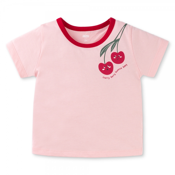 Bộ bé gái ngắn Animo Easy TX1125016 (1-4Y,Hồng,TT02)