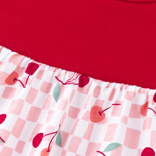 Đầm bé gái Animo Easy TX1125015 (1-4Y,Đỏ-hồng,TT02)