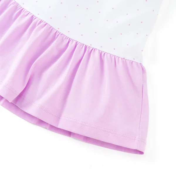 Đầm bé gái Animo Easy TX1125012 (1-4Y,Trắng-tím,TT02)