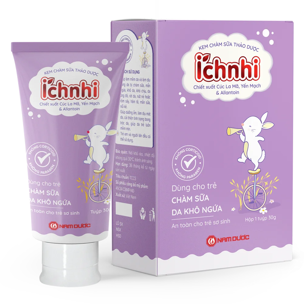 Kem chàm sữa thảo dược Ích Nhi 30g
