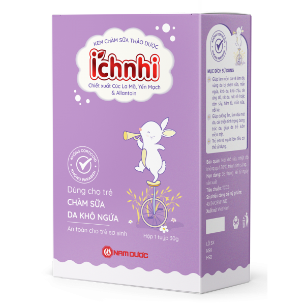 Kem chàm sữa thảo dược Ích Nhi 30g