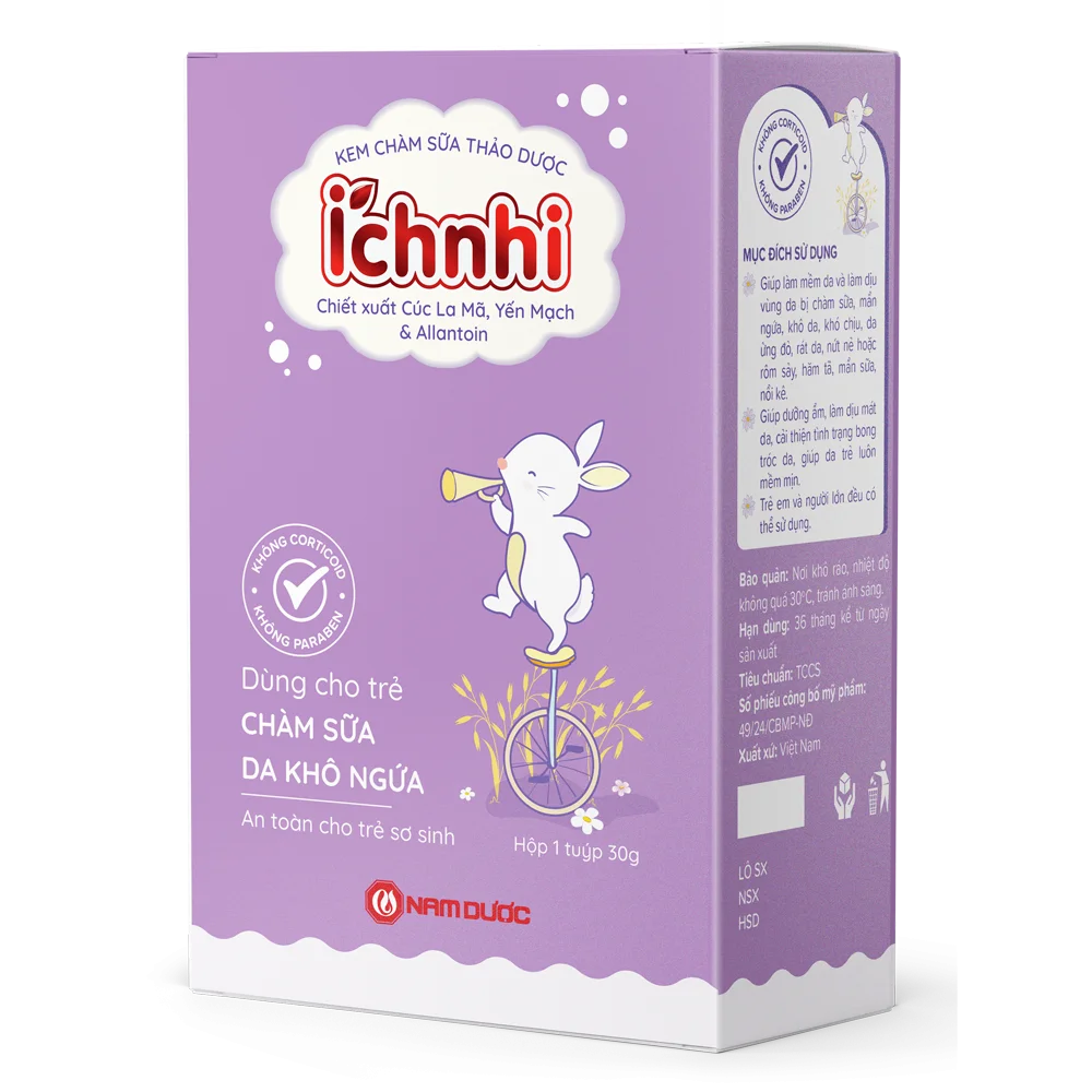 Kem chàm sữa thảo dược Ích Nhi 30g
