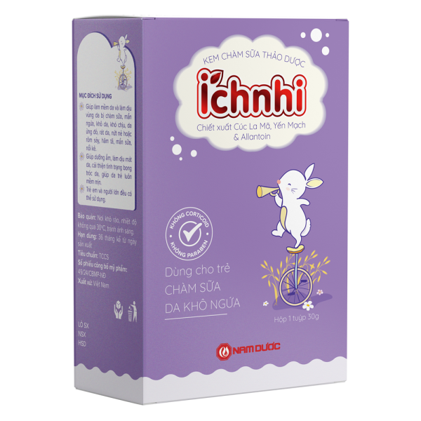 Kem chàm sữa thảo dược Ích Nhi 30g