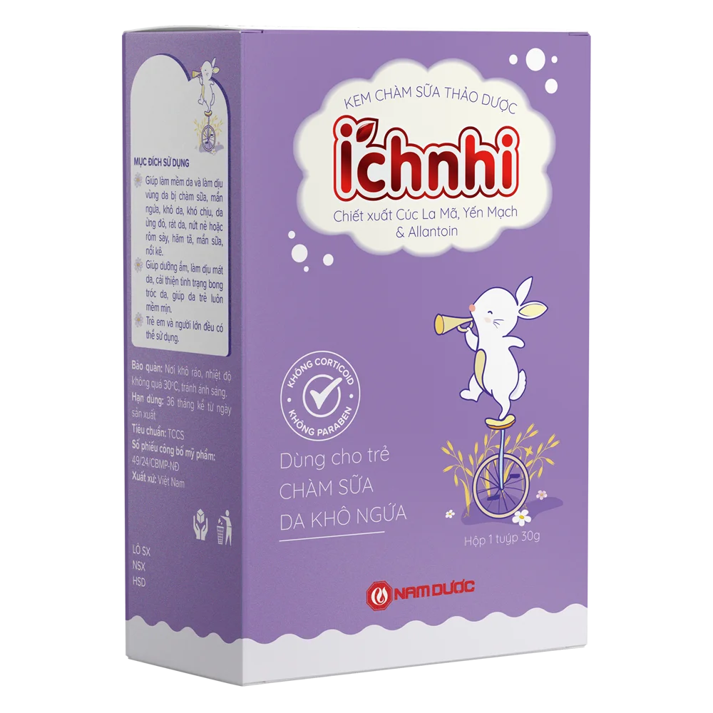 Kem chàm sữa thảo dược Ích Nhi 30g