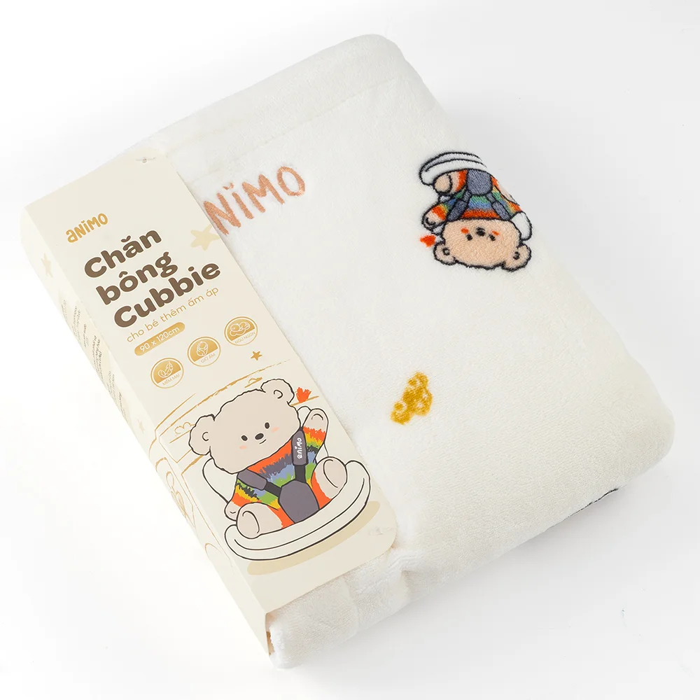 Chăn bông Cubbie Animo (90x120cm, 2 lớp)
