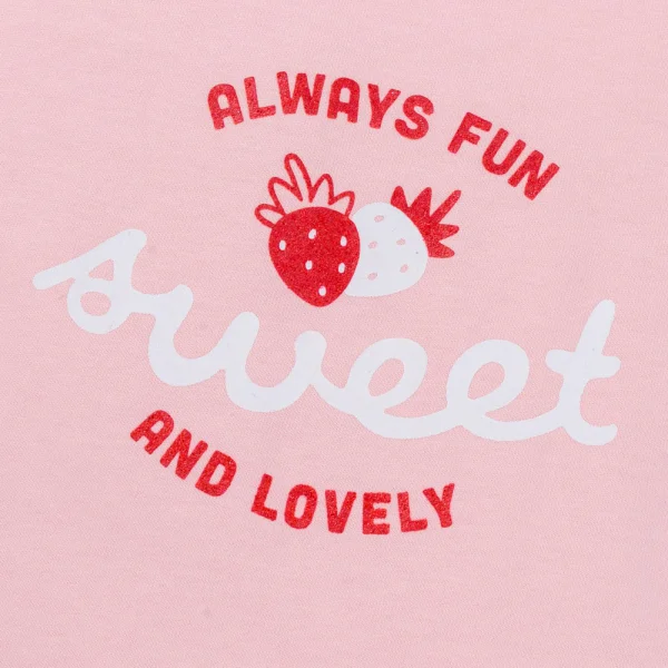 Bộ bé gái áo tay tiên váy bí Animo TX1125054 (1-6Y,Hồng-trắng,TT02)