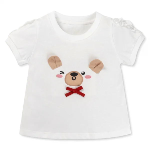 Bộ bé gái ngắn chân váy Animo TX1125052 (1-6Y,Trắng-đỏ,DD01)