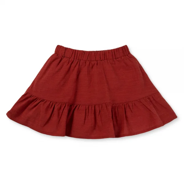 Bộ bé gái ngắn chân váy Animo TX1125052 (1-6Y,Trắng-đỏ,DD01)