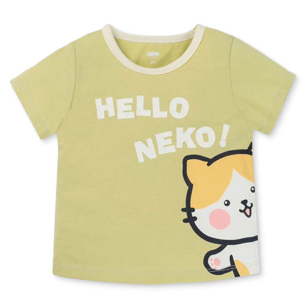 Bộ bé gái ngắn Animo Easy LU1025022 (1-4Y,Bơ-kem,TT02)