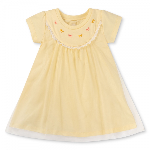 Đầm bé gái tùng lưới Animo TX1225042 (1-6Y,Vàng,TT01)