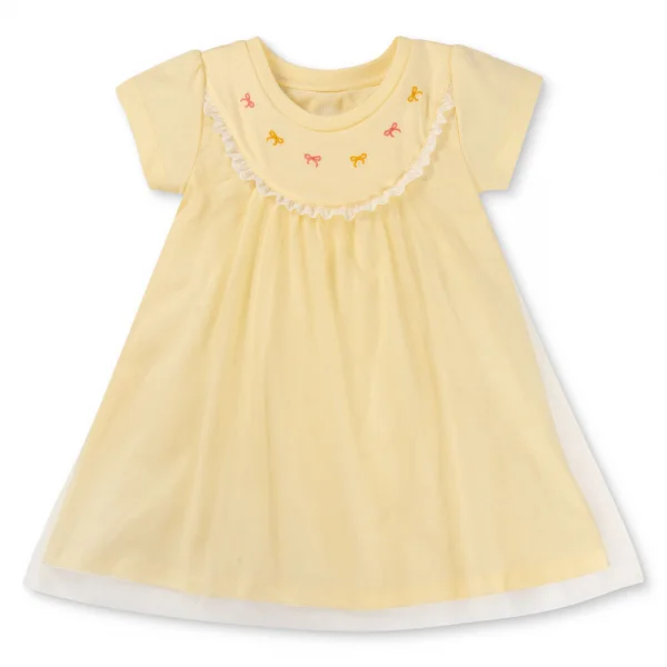 Đầm bé gái tùng lưới Animo TX1225042 (1-6Y,Vàng,TT01)