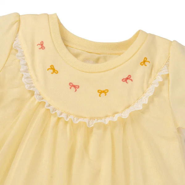 Đầm bé gái tùng lưới Animo TX1225042 (1-6Y,Vàng,TT01)