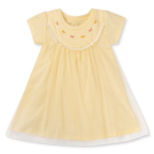 Đầm bé gái tùng lưới Animo TX1225042 (1-6Y,Vàng,TT01)