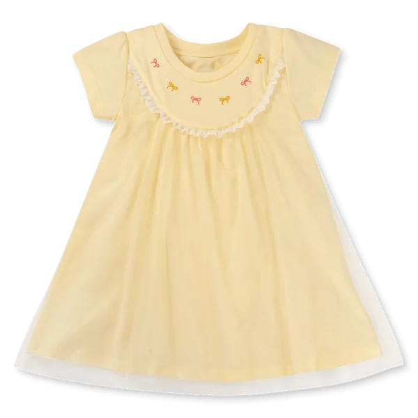 Đầm bé gái tùng lưới Animo TX1225042 (1-6Y,Vàng,TT01)