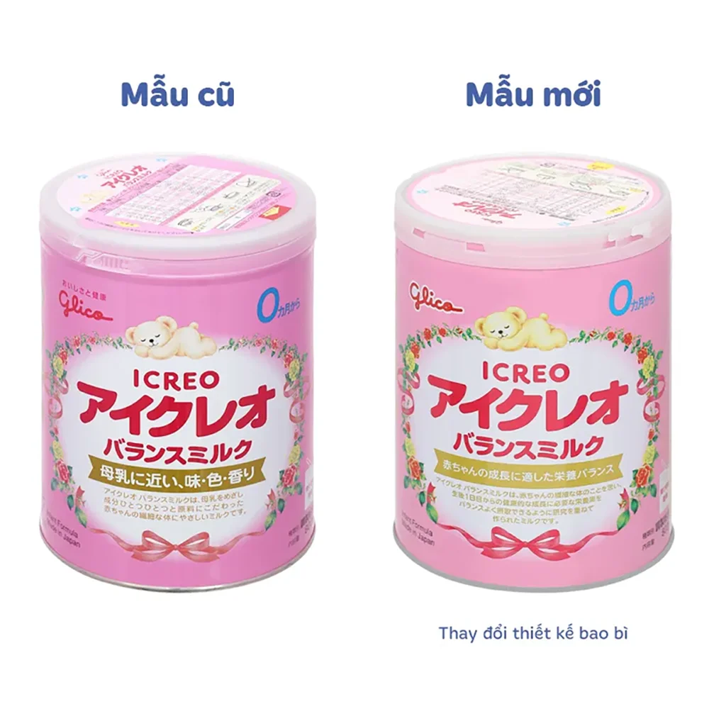 SPDD công thức Icreo Balance Milk 0M, 800g