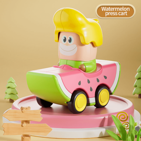 Biệt đội 2 xe chạy trớn trái cây mini vui nhộn LH16881357 C508