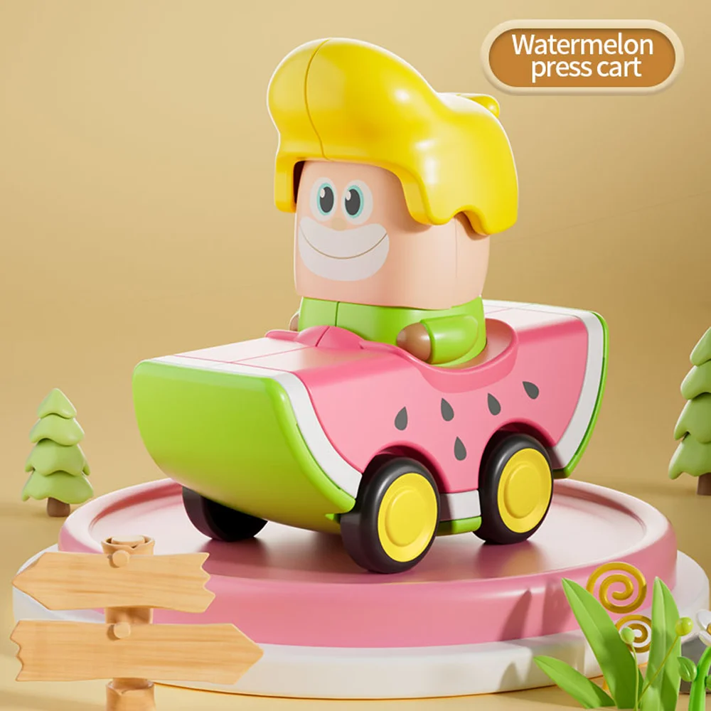 Biệt đội 2 xe chạy trớn trái cây mini vui nhộn LH16881357 C508
