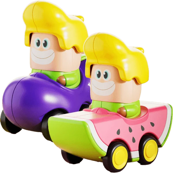 Biệt đội 2 xe chạy trớn trái cây mini vui nhộn LH16881357 C508