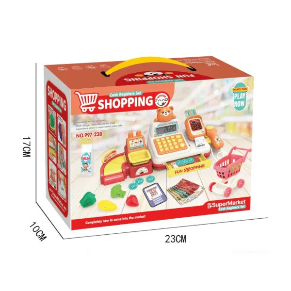 Bộ máy tính tiền gấu con thông minh, màn hình hiển thị số, thanh toán và quét mã tự động LH16881340 C508