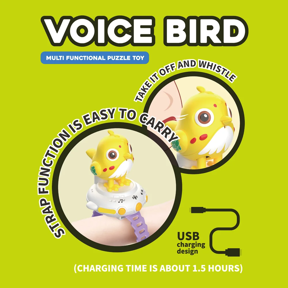 Đồng hồ chú chim vui nhộn có nhạc, biết nhại giọng thông minh LH16881331 C508