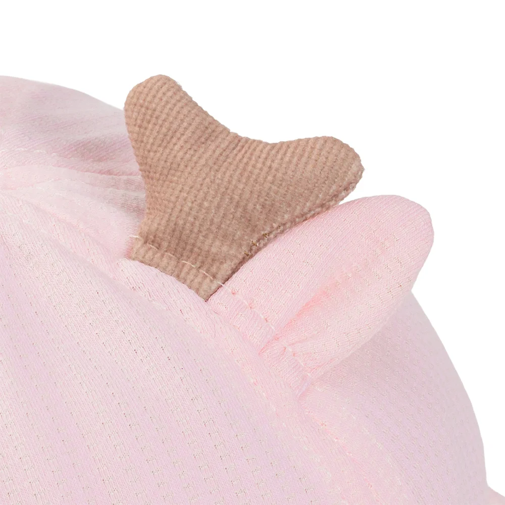 Nón bé gái lớn 3-6Y vành tròn Animo A2510_MN012 (50cm, Hồng nhạt)