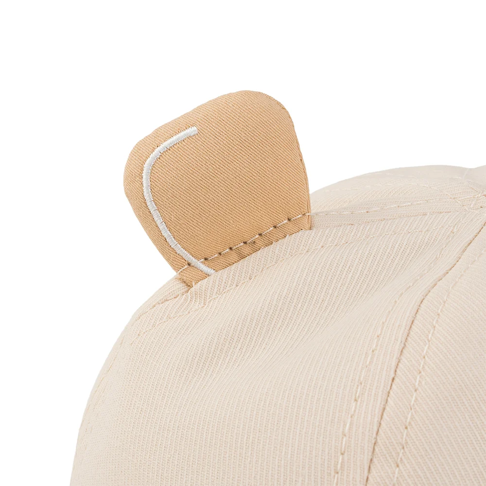 Nón bé gái lớn 3-6Y vành tròn Animo A2510_MN011 (52cm, Kem)