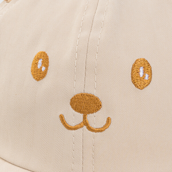 Nón bé gái lớn 3-6Y vành tròn Animo A2510_MN010 (52cm, Kem)