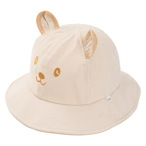 Nón bé gái lớn 3-6Y vành tròn Animo A2510_MN010 (52cm, Kem)