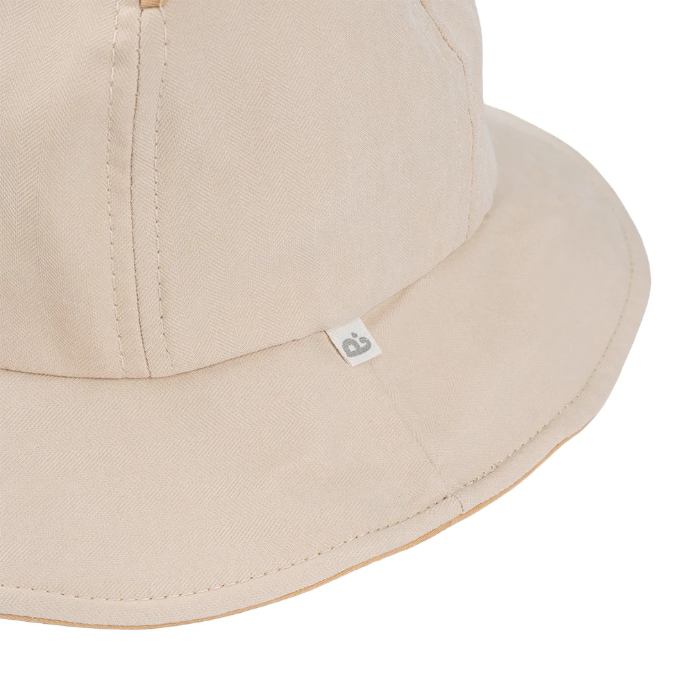 Nón bé gái lớn 3-6Y vành tròn Animo A2510_MN010 (52cm, Kem)