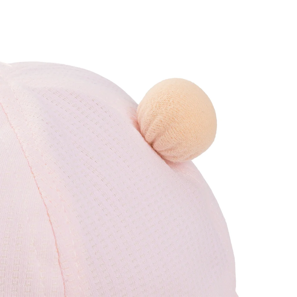 Nón bé gái lớn 3-6Y vành tròn Animo A2510_MN009 (52cm, Hồng)