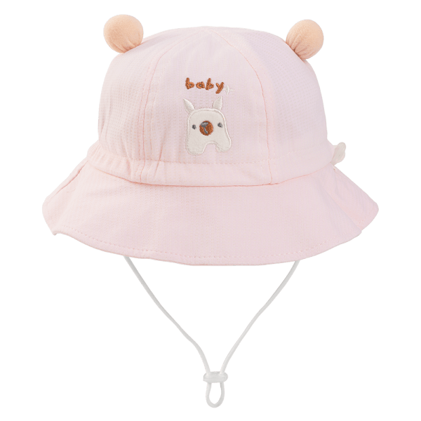 Nón bé gái lớn 3-6Y vành tròn Animo A2510_MN009 (52cm, Hồng)