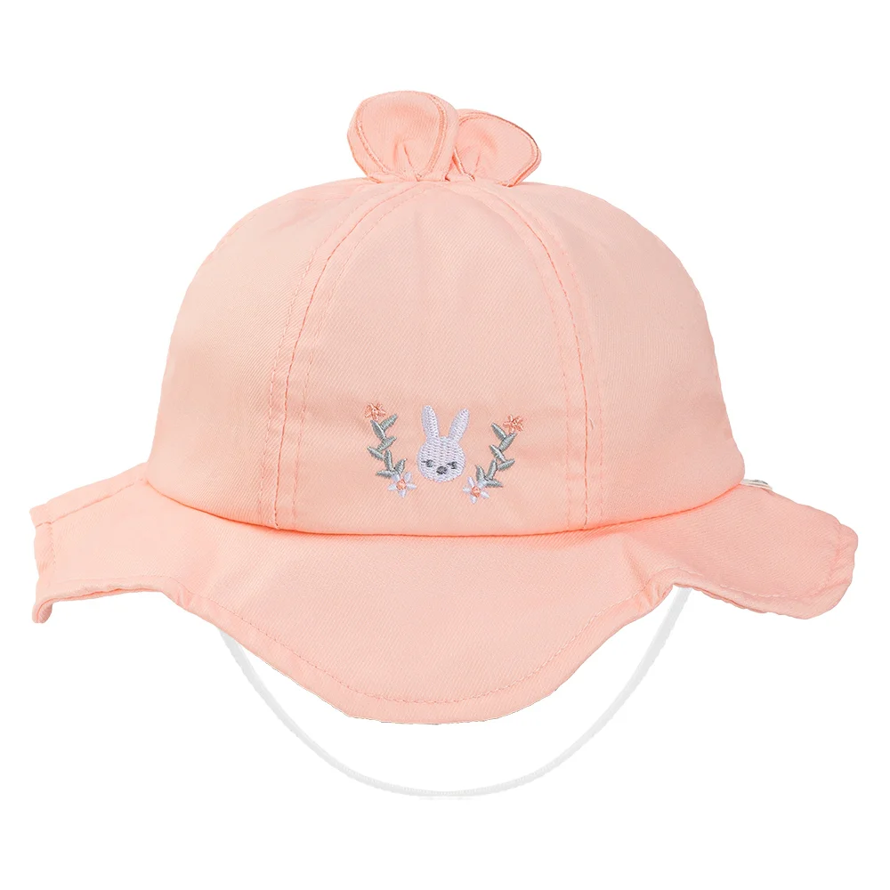 Nón bé gái lớn 3-6Y vành tròn Animo A2510_MN008 (52cm, Hồng)