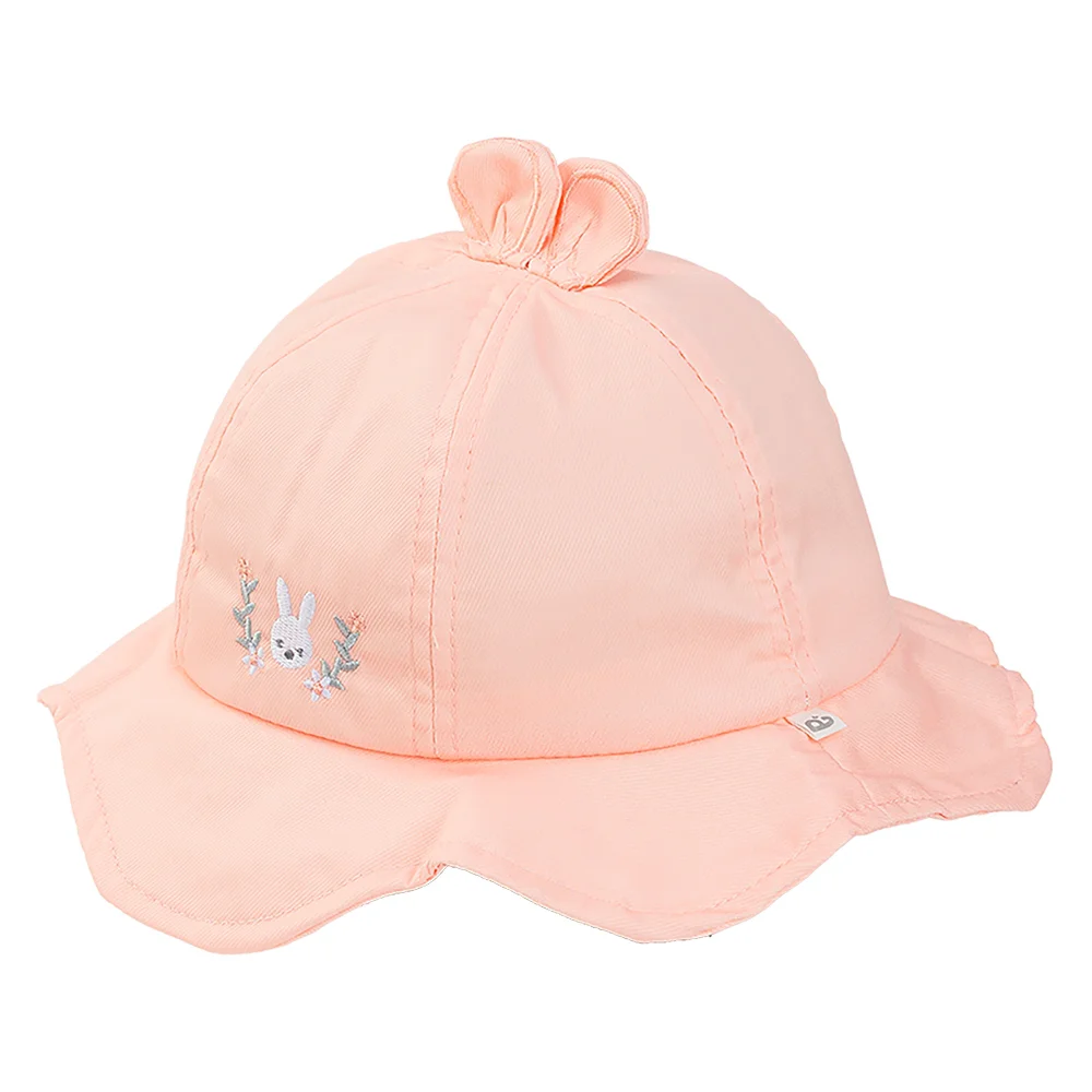 Nón bé gái lớn 3-6Y vành tròn Animo A2510_MN008 (52cm, Hồng)