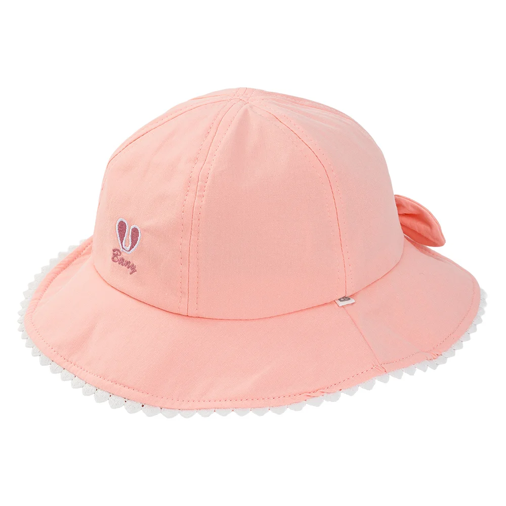 Nón bé gái lớn 3-6Y vành tròn Animo A2510_MN007 (52cm, Hồng)