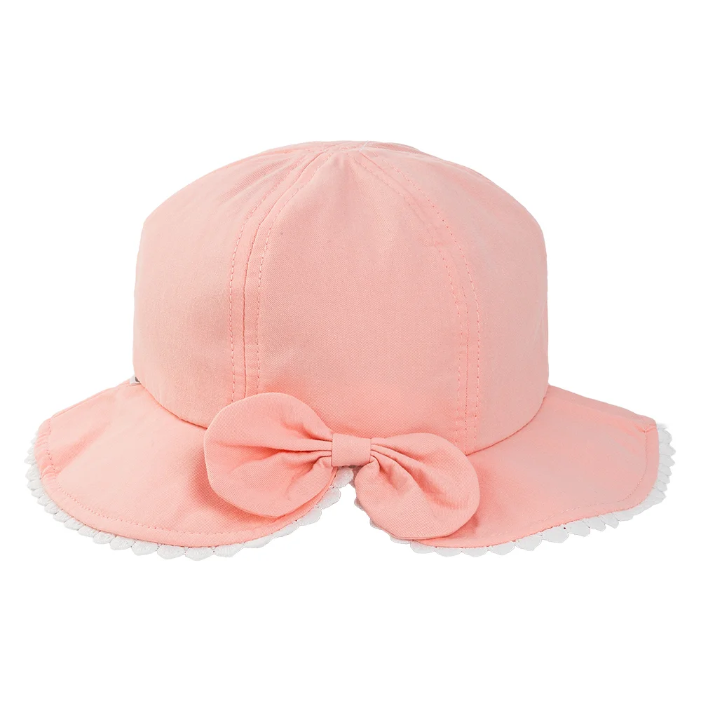 Nón bé gái lớn 3-6Y vành tròn Animo A2510_MN007 (52cm, Hồng)