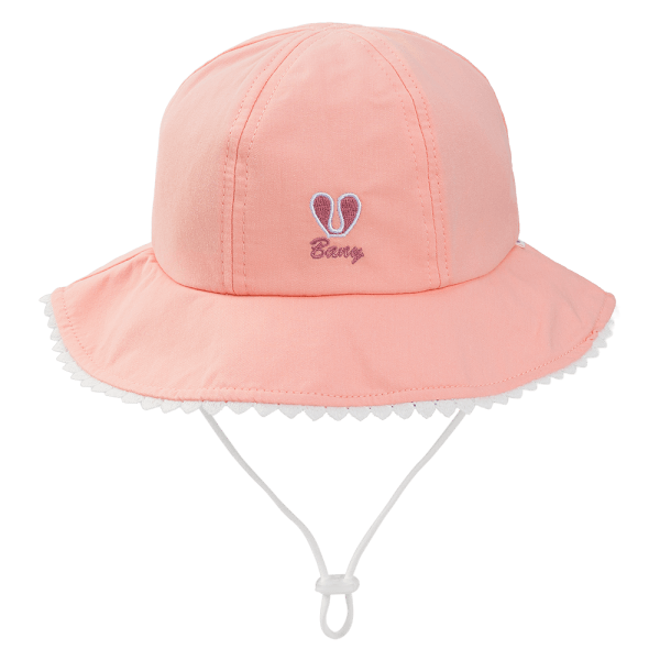 Nón bé gái lớn 3-6Y vành tròn Animo A2510_MN007 (52cm, Hồng)