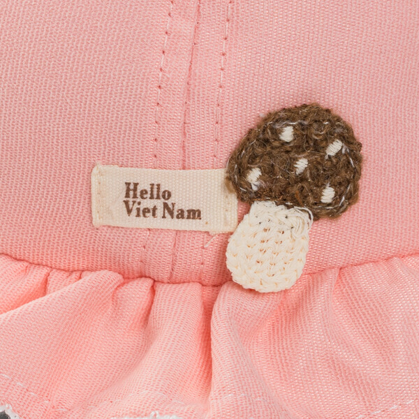 Nón vành tròn bé gái 1-3Y Animo A2510_MN006 (46cm, Hồng)