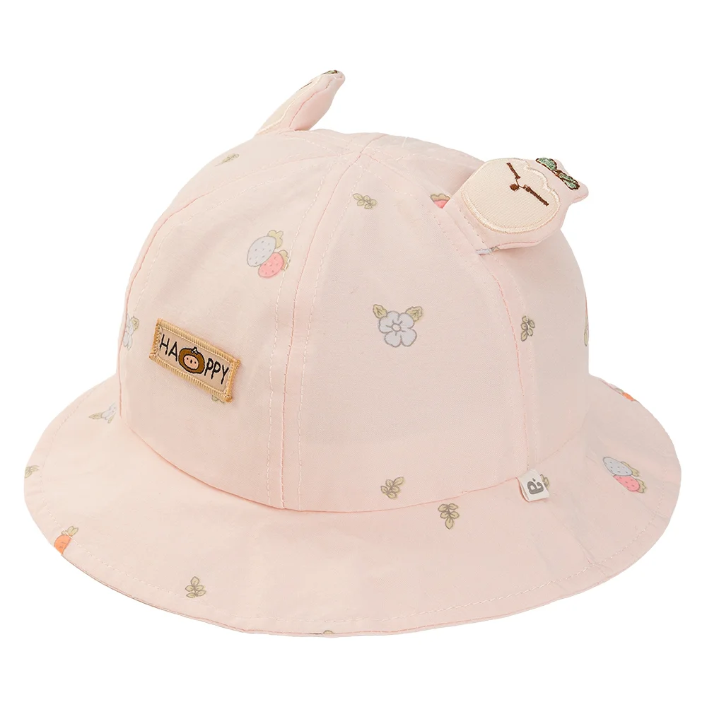 Nón vành tròn bé gái 1-3Y Animo A2510_MN005 (48cm, Hồng)