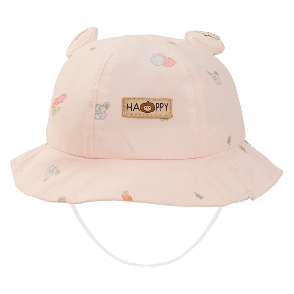 Nón vành tròn bé gái 1-3Y Animo A2510_MN005 (48cm, Hồng)