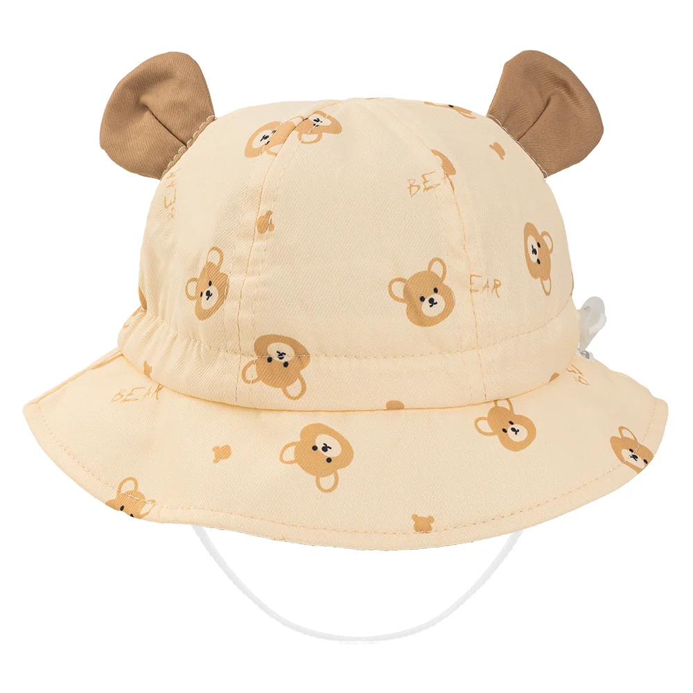 Nón vành tròn bé gái 1-3Y Animo A2510_MN001 (48cm, Kem)