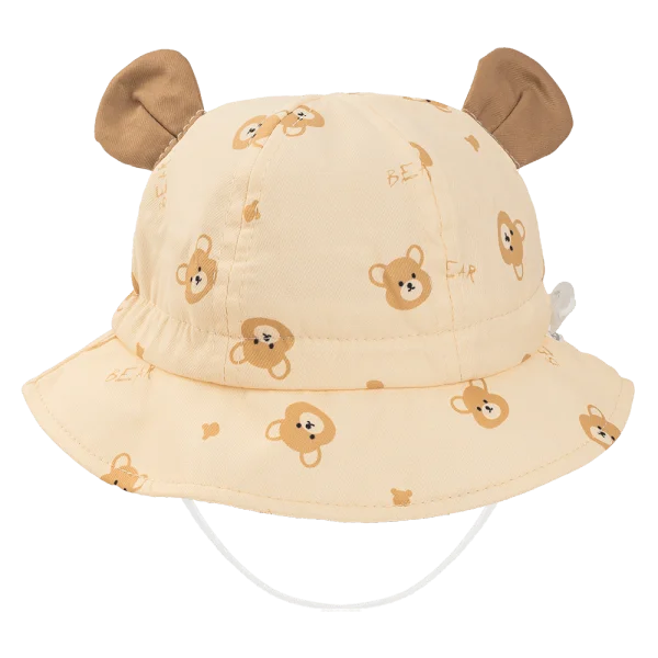 Nón vành tròn bé gái 1-3Y Animo A2510_MN001 (48cm, Kem)