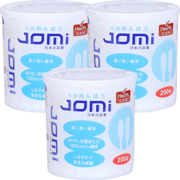 Combo 3 Tăm bông kháng khuẩn Jomi 200 que