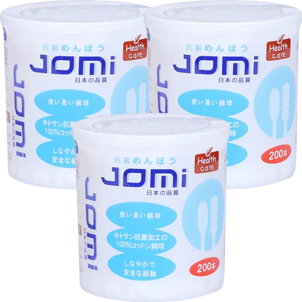 Combo 3 Tăm bông kháng khuẩn Jomi 200 que