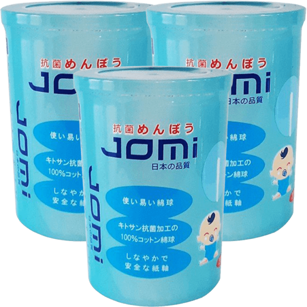 Combo 3 Tăm bông kháng khuẩn Jomi cho trẻ sơ sinh