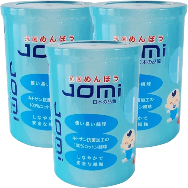 Combo 3 Tăm bông kháng khuẩn Jomi cho trẻ sơ sinh