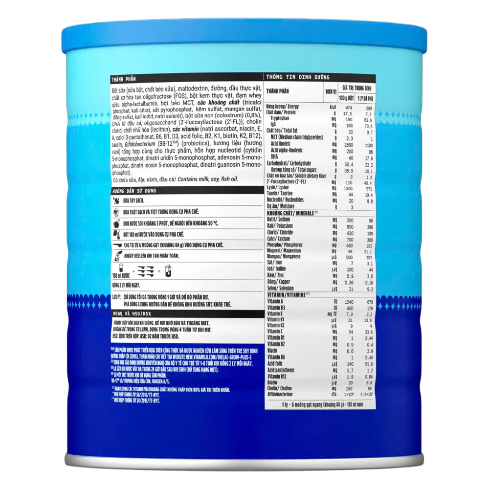 Combo 2 Sữa bột Dielac Grow Plus 2+ HT 1400g